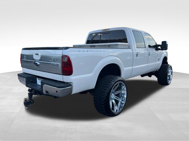 2014 White Platinum Clearcoat Metallic Ford F-250SD Platinum 4X4 Truck