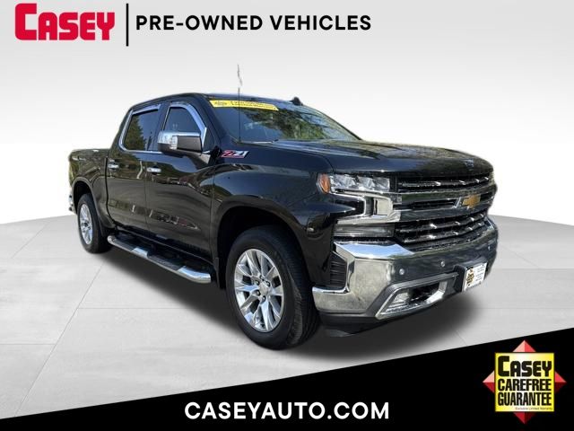 Black 2021 Chevrolet Silverado 1500 LTZ Crew Cab 4WD Pickup Truck Four-Wheel Drive 8-Speed Automatic