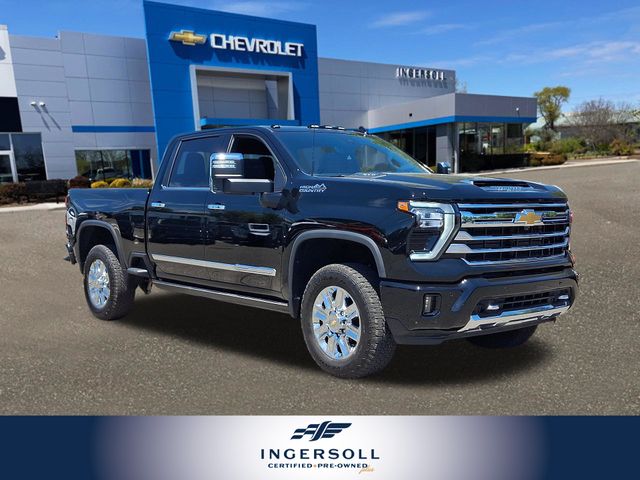 Black 2024 Chevrolet Silverado 2500HD High Country Crew Cab 4WD Pickup Truck Four-Wheel Drive Automatic