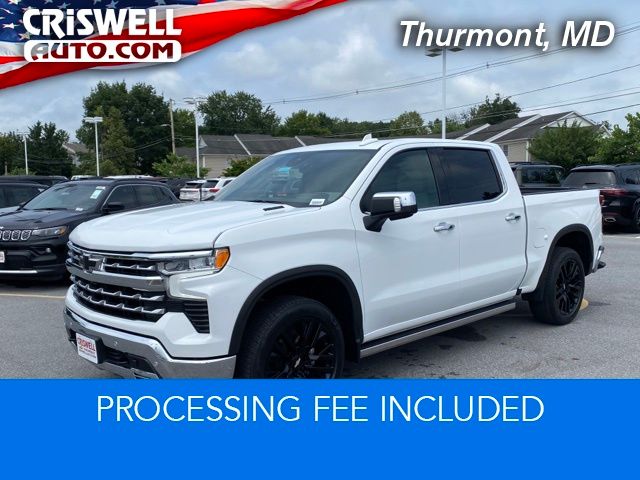 Summit White 2023 Chevrolet Silverado 1500 Pickup Truck Four-Wheel Drive Automatic