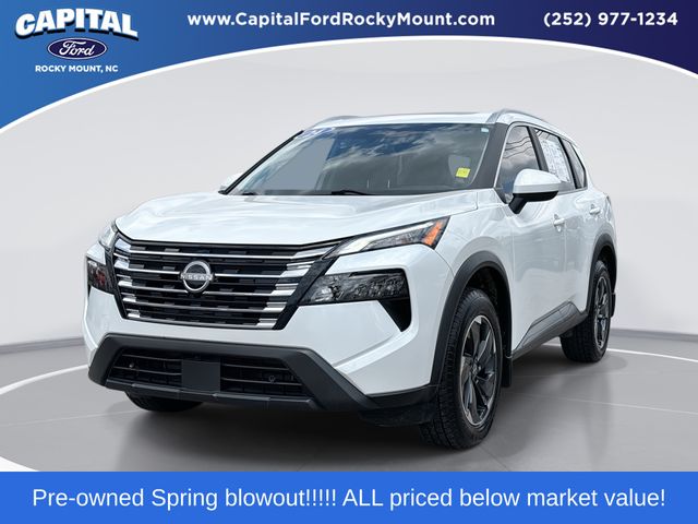 Everest White Pearl 2024 Nissan Rogue SV FWD SUV / Crossover Front-Wheel Drive Continuously Variable Transmission