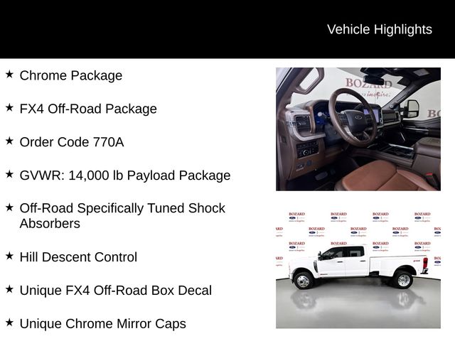 2024 Star White Metallic Tri-Coat Ford Super Duty F-450 DRW King Ranch DRW 4X4 Truck