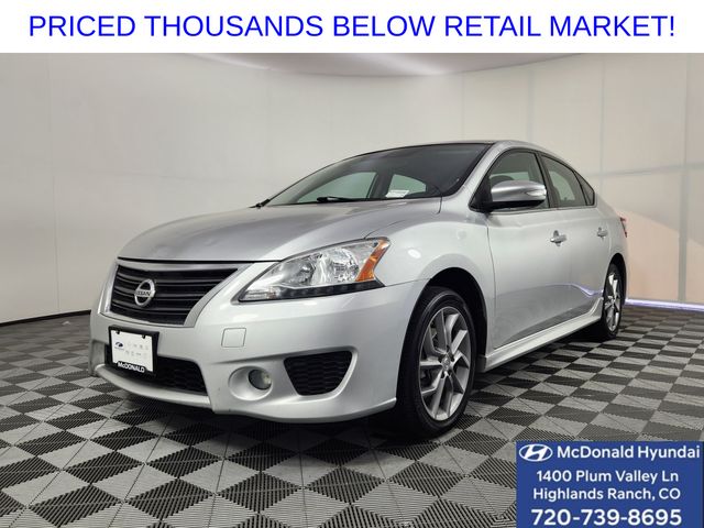 Brilliant Silver 2015 Nissan Sentra Sedan Front-Wheel Drive Continuously Variable Transmission