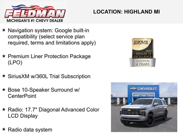 New 2025 Chevrolet Suburban For Sale in Livonia, MI