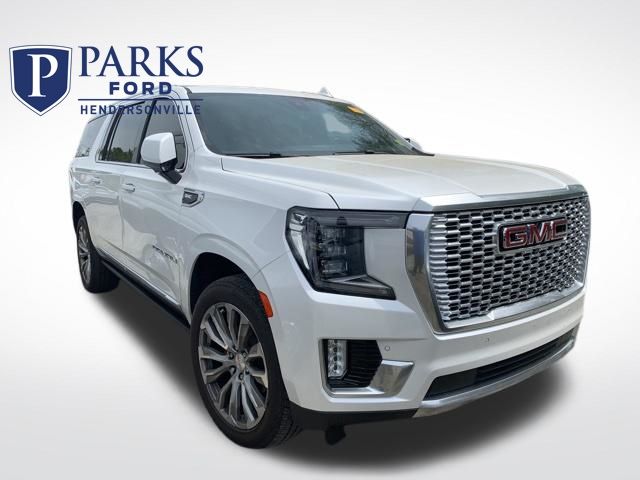 White Frost Tricoat 2021 GMC Yukon XL Denali RWD SUV / Crossover 4X2 10-Speed Automatic