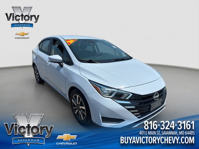 Gray Sky Pearl 2024 Nissan Versa Sedan Front-Wheel Drive Continuously Variable Transmission