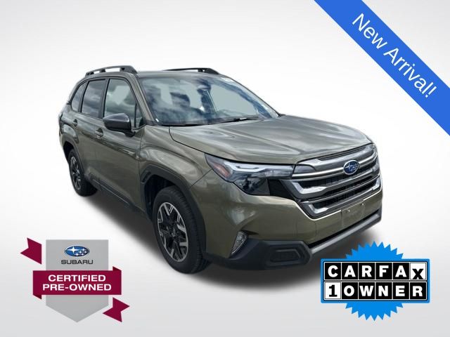 Autumn Green Metallic 2025 Subaru Forester Premium Crossover AWD SUV / Crossover All-Wheel Drive Continuously Variable Transmission