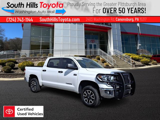 Super White 2021 Toyota Tundra Pickup Truck Four-Wheel Drive 6-Speed Automatic