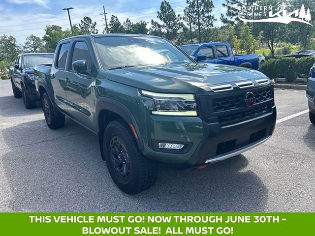 Tactical Green Metallic 2025 Nissan Frontier Pickup Truck Four-Wheel Drive 9-Speed Automatic Overdrive