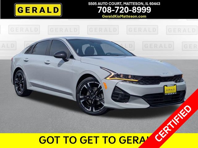 Wolf Gray 2023 Kia K5 GT-Line FWD Sedan Front-Wheel Drive 8-Speed Automatic