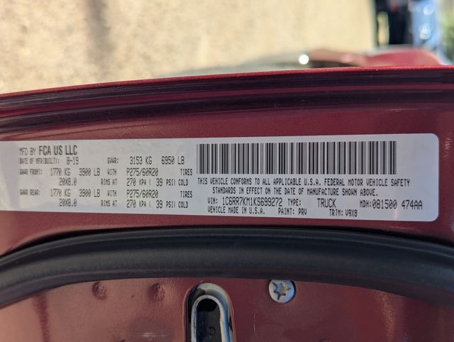 2019 Delmonico Red Pearlcoat Ram 1500 Tradesman 4X4 Truck