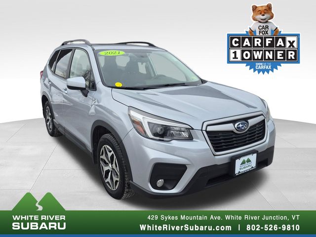 Ice Silver Metallic 2021 Subaru Forester Premium Crossover AWD SUV / Crossover All-Wheel Drive Continuously Variable Transmission