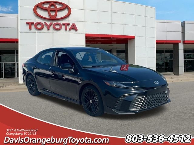 Midnight Black Metallic 2025 Toyota Camry SE FWD Sedan Front-Wheel Drive Continuously Variable Transmission