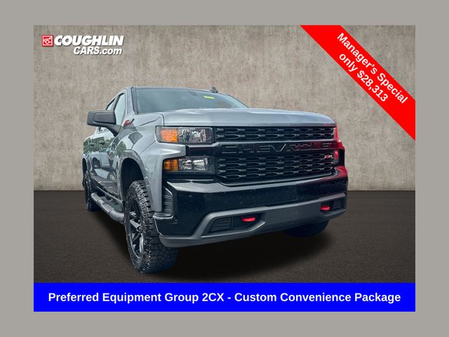 Gray (Satin Steel Metallic) 2022 Chevrolet Silverado 1500 Pickup Truck Four-Wheel Drive Automatic