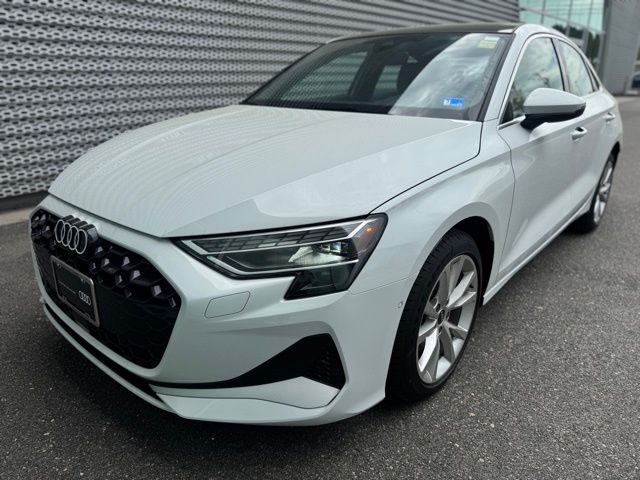 Glacier White Metallic 2025 Audi A3 quattro Premium 40 TFSI Sedan All-Wheel Drive 7-Speed Automatic