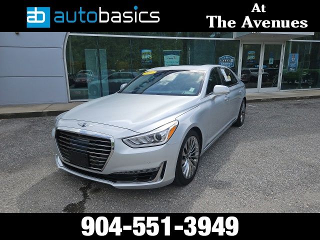 Silver Metallic 2017 Genesis G90 Sedan Rear-Wheel Drive 8-Speed Automatic