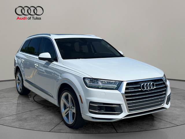 Glacier White Metallic 2019 Audi Q7 SUV / Crossover All-Wheel Drive 8-Speed Automatic
