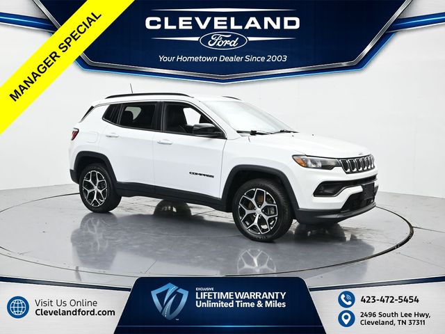 Bright White Clearcoat 2024 Jeep Compass SUV / Crossover Four-Wheel Drive 8-Speed Automatic