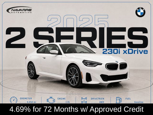 White Metallic 2025 BMW 2 Series Coupe All-Wheel Drive 8-Speed Automatic