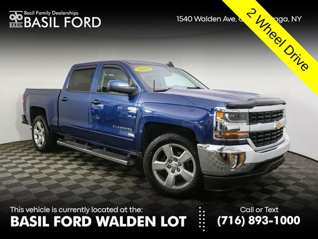 Deep Ocean Blue Metallic 2016 Chevrolet Silverado 1500 LT Crew Cab RWD Pickup Truck 4X2 6-Speed Automatic Overdrive