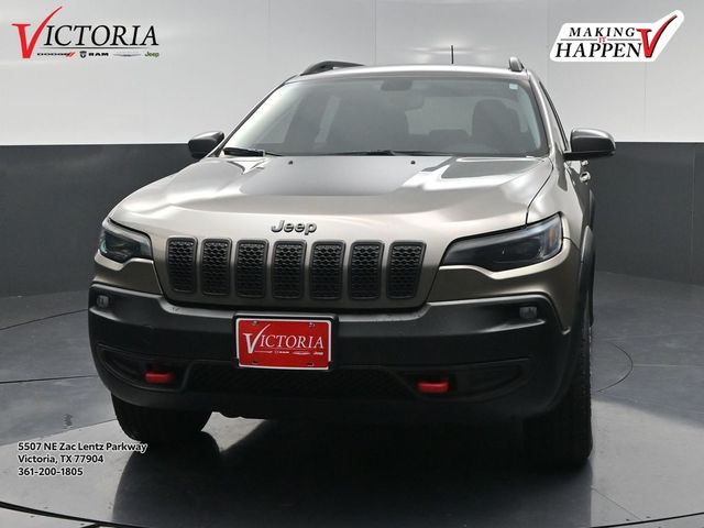 2020 Jeep Cherokee Trailhawk Beige at DeMontrond Automotive Group
