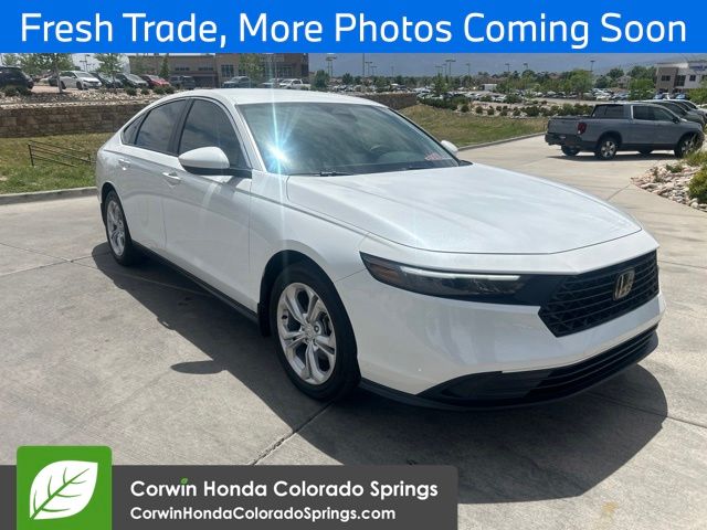 Platinum White Pearl 2024 Honda Accord LX FWD Sedan Front-Wheel Drive Continuously Variable Transmission