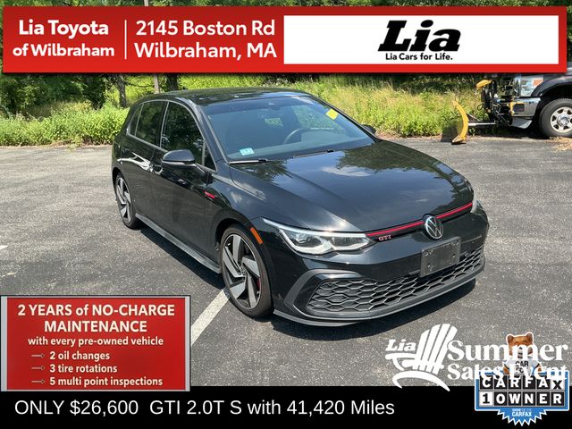 Black 2024 Volkswagen Golf GTI Hatchback Front-Wheel Drive 7-Speed Dual Clutch