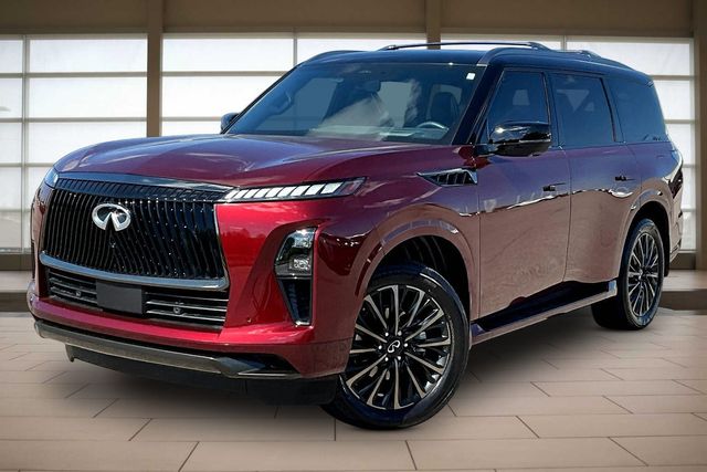 Coulis Red/Black Obsidian 2026 INFINITI QX80 Autograph 4WD SUV / Crossover All-Wheel Drive 9-Speed Automatic