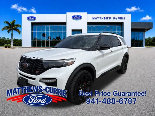 White Metallic 2020 Ford Explorer SUV / Crossover All-Wheel Drive Automatic