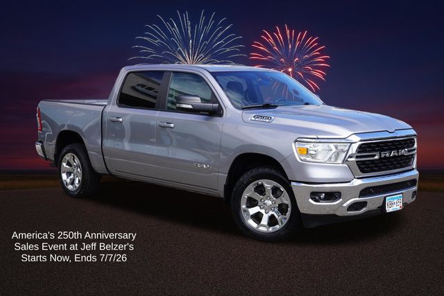 Billet Silver Metallic Clearcoat 2022 RAM 1500 Pickup Truck Four-Wheel Drive 8-Speed Automatic