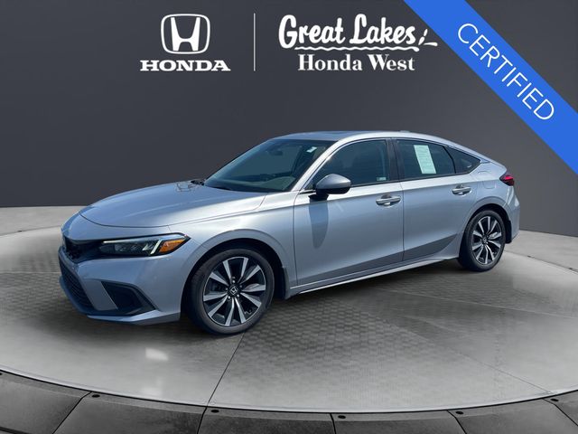 Lunar Silver Metallic 2024 Honda Civic Hatchback Hatchback Front-Wheel Drive Continuously Variable Transmission