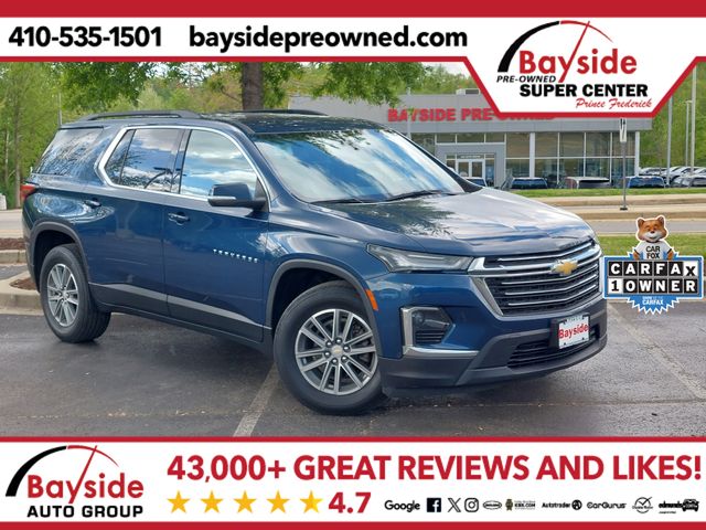 Northsky Blue Metallic 2023 Chevrolet Traverse LT Cloth AWD SUV / Crossover Four-Wheel Drive 9-Speed Automatic