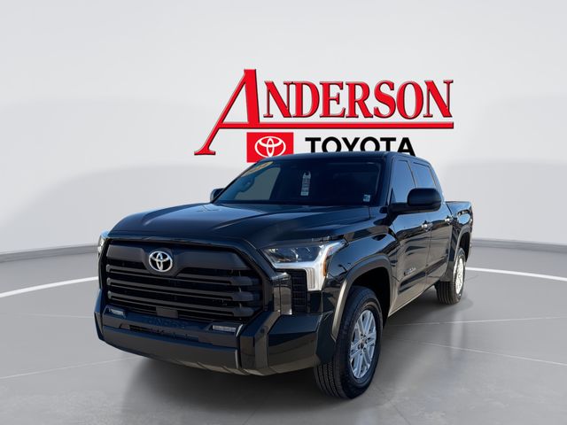 Midnight Black Metallic 2024 Toyota Tundra SR5 CrewMax Cab 4WD Pickup Truck Four-Wheel Drive Automatic