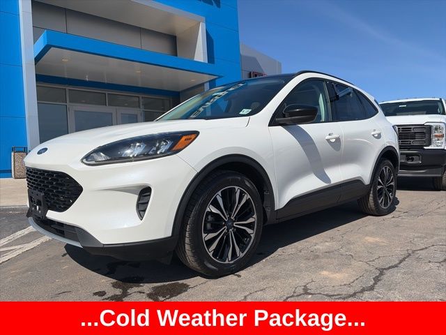 Star White Metallic Tri-Coat 2022 Ford Escape SE AWD SUV / Crossover All-Wheel Drive 8-Speed Automatic