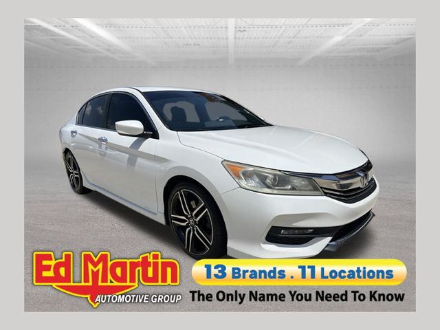 White 2017 Honda Accord Sedan Front-Wheel Drive Continuously Variable Transmission