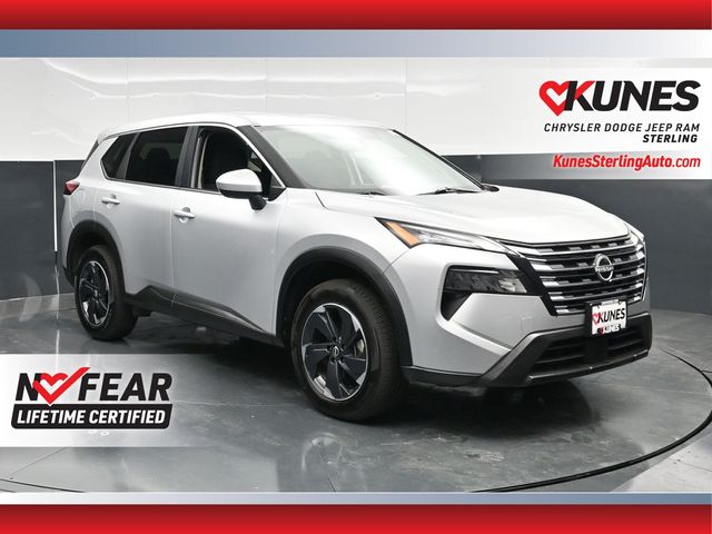 Brilliant Silver Metallic 2025 Nissan Rogue SUV / Crossover All-Wheel Drive Continuously Variable Transmission