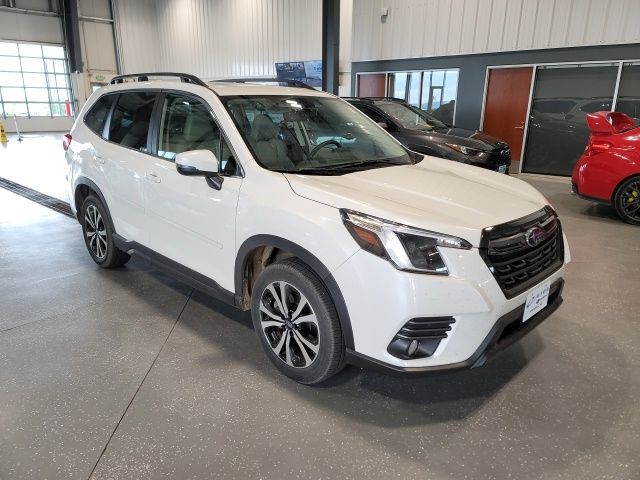 Crystal White Pearl 2023 Subaru Forester Limited Crossover AWD SUV / Crossover All-Wheel Drive Continuously Variable Transmission