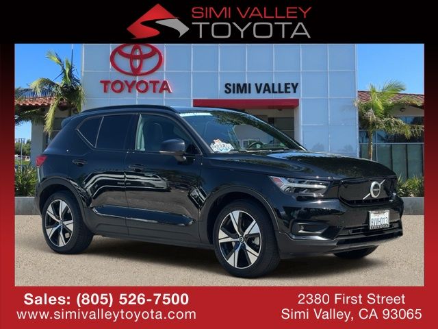 Black Stone 2021 Volvo XC40 Recharge Pure Electric P8 eAWD SUV / Crossover All-Wheel Drive 1-Speed Automatic