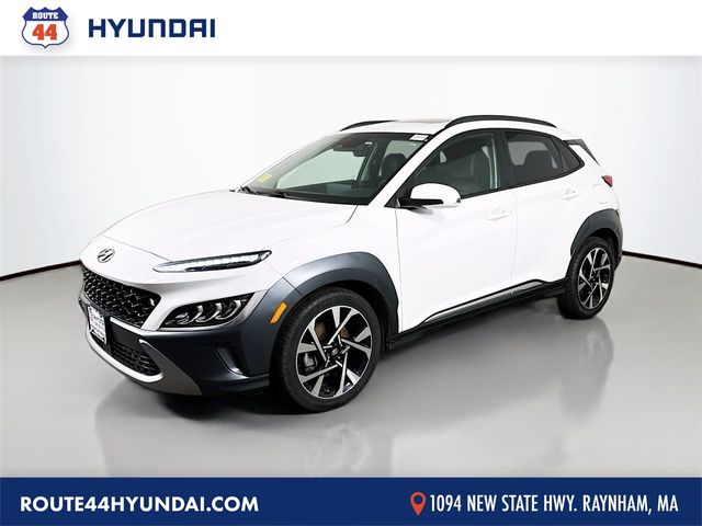 Lunar White 2023 Hyundai Kona Limited AWD SUV / Crossover All-Wheel Drive Automatic