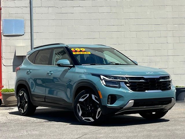 Pluton Blue 2024 Kia Seltos SX AWD SUV / Crossover All-Wheel Drive 8-Speed Automatic