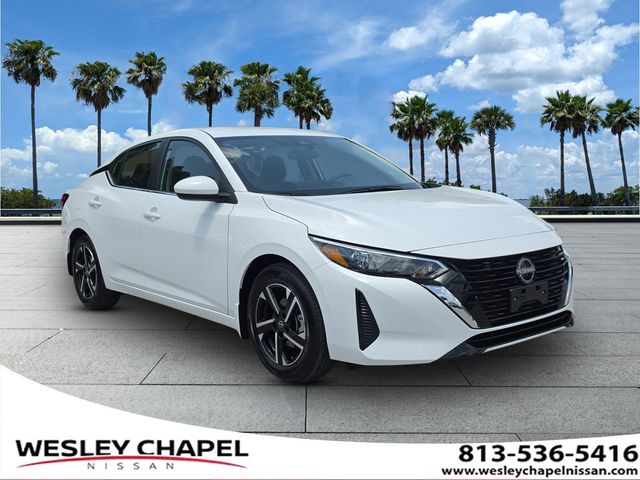 White (Fresh Powder) 2025 Nissan Sentra Sedan Front-Wheel Drive Continuously Variable Transmission