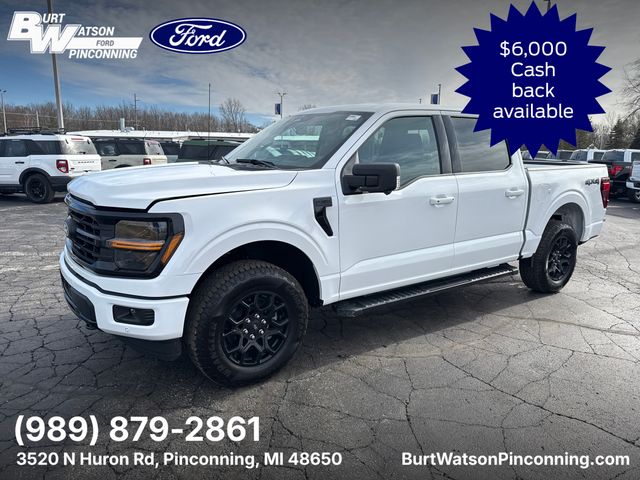 Oxford White 2025 Ford F-150 XLT SuperCrew 4WD Pickup Truck Four-Wheel Drive Automatic