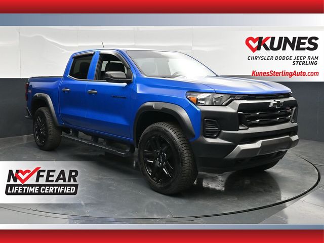 Glacier Blue Metallic 2023 Chevrolet Colorado Pickup Truck Four-Wheel Drive 8-Speed Automatic