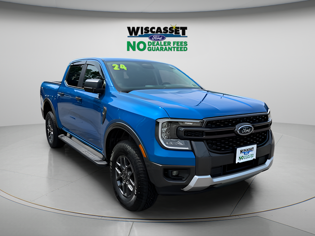 Blue Metallic 2024 Ford Ranger Pickup Truck Four-Wheel Drive Automatic