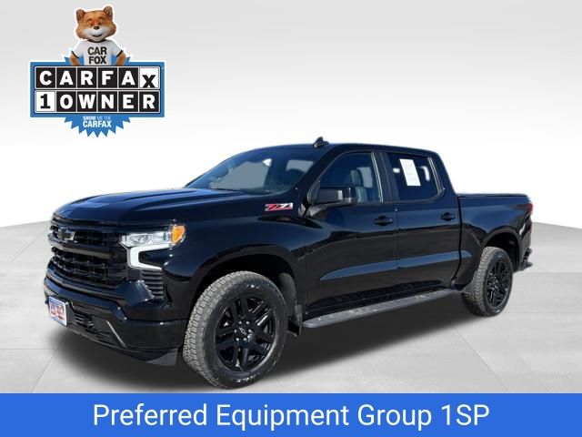 Black 2024 Chevrolet Silverado 1500 RST Crew Cab 4WD Pickup Truck Four-Wheel Drive Automatic