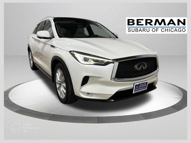 Majestic White 2019 INFINITI QX50 SUV / Crossover All-Wheel Drive Continuously Variable Transmission