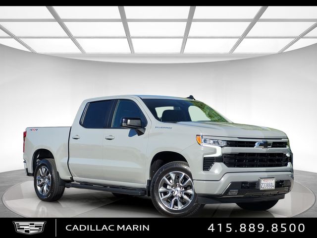 Slate Gray Metallic 2024 Chevrolet Silverado 1500 RST Crew Cab 4WD Pickup Truck Four-Wheel Drive Automatic