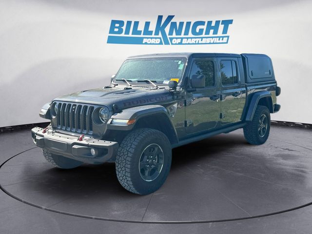 Gray (Granite Crystal Metallic Clearcoat) 2023 Jeep Gladiator Rubicon Crew Cab 4WD Pickup Truck Four-Wheel Drive 8-Speed Automatic