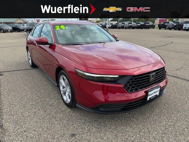 Radiant Red Metallic 2024 Honda Accord Sedan Front-Wheel Drive Continuously Variable Transmission