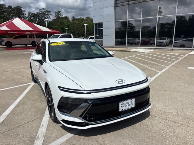 White 2025 Hyundai Sonata SEL FWD Sedan Front-Wheel Drive 8-Speed Automatic
